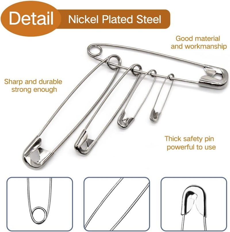 Tkiaea Small Safety Pins - 500 Pcs, 1.5 Inch, Bulk Pack for Clothes - Image 2